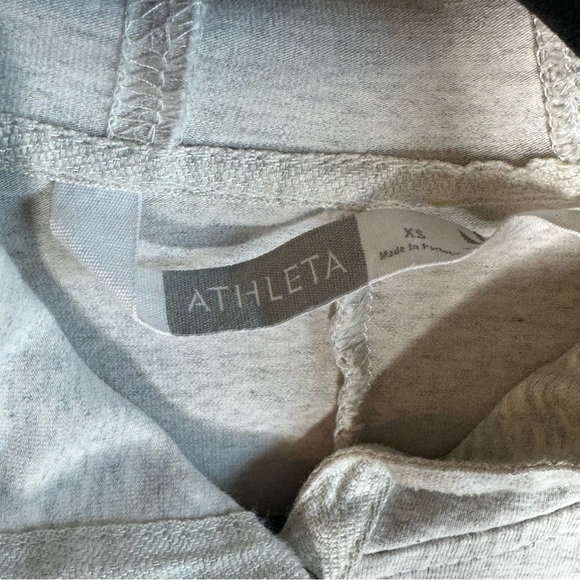 Athleta | Sweatshirt Hoodie Tunic Dress in Gray‎  Workout Athletic Sporty Sz XS - Picture 10 of 13